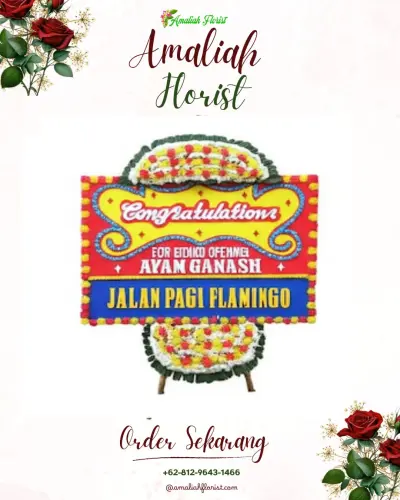 Bunga Papan Congratulation di Batu Kota